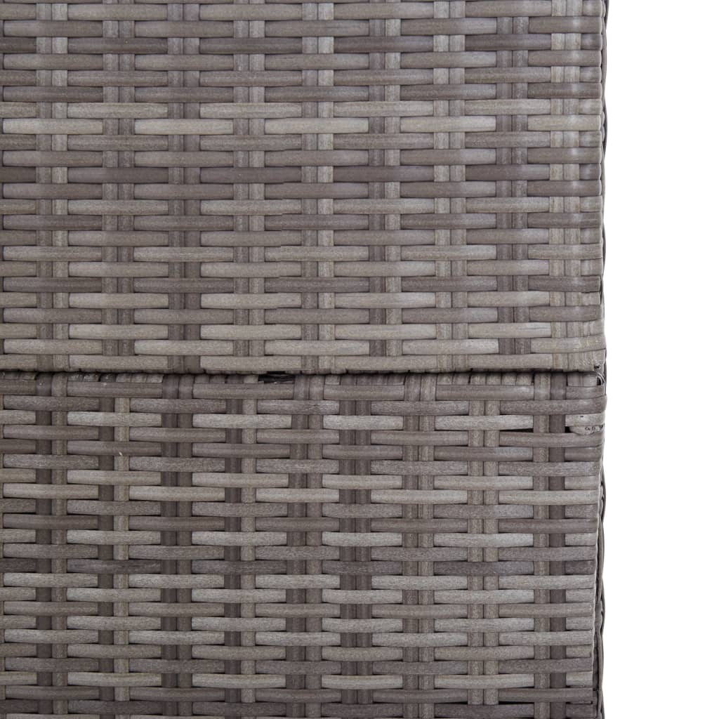 Garden-Auflagenbox Grau 150x100x100 cm Poly Rattan